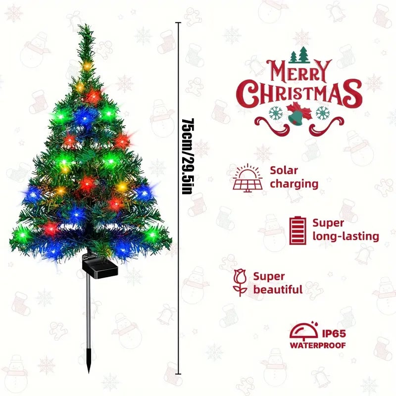 🎅Christmas Sale 49% OFF🎄Solar Christmas tree lights holiday decorations